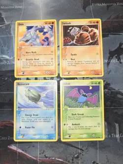 Onix, Swinub, Remoraid, Zubat Team Rocket Returns Regular 4-Card Lot Pokemon LP - Image 1