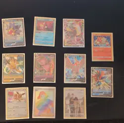 Pokemon TCG Holo Foil Full Art Lot 11 Cards Starmie Greninja Jolteon Mew Eevee - Image 1