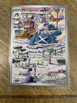 Pokemon TCG Metagross 178/162 Temporal Forces Holo Card Illustration - Image 1