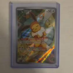 Pokemon Eevee 173 SV Scarlet & Violet Promo Full Art Holo Trading Card - Image 1