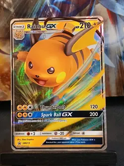 Raichu GX SM213 Promo Pokemon Card - Image 2