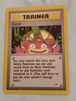Recall 116/132 Gym Heroes Regular Pokemon Card - Image 1