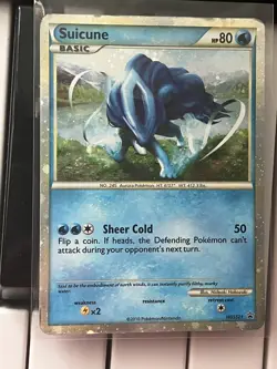 Suicune HGSS21 Holo Black Star Promo Pokemon Card - Image 1