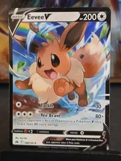 Eevee V 108/159 Crown Zenith Pokemon Card - Image 4