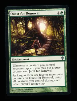 * * 1x Quest for Renewal x1 * * Worldwake MTG VLP Very Lightly Played - Image 1