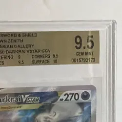 Pokemon Darkrai VSTAR Ultra Rare Holo Crown Zenith GG50/GG70 Beckett 9.5 - Image 3