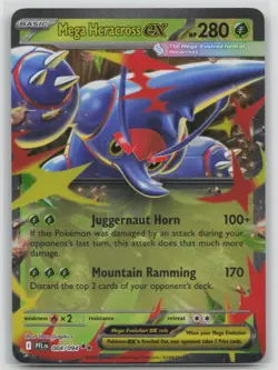 Pokemon Card Mega Heracross ex - Double Rare ME02: Phantasmal Flames 004/094 - Image 1