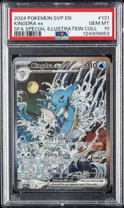 2024 POKEMON SVP EN-SV BLACK STAR PROMO #131 KINGDRA EX PSA 10 - Image 1