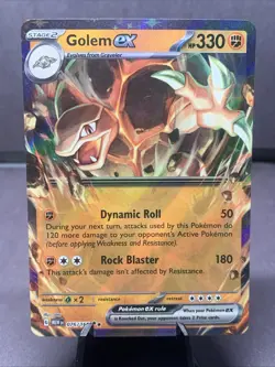 Pokemon TCG Golem EX 076/165 SV: Scarlet & Violet 151 Double Rare Holo NM/M - Image 1