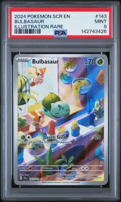 Pokemon Bulbasaur 143/142 Sv07: Stellar Crown Holo PSA 9 - Image 1