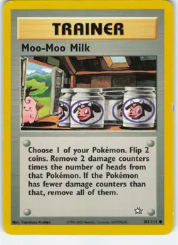 Moo-Moo Milk 101/111 Neo Genesis Common Unlimited MP Pokemon - Image 1
