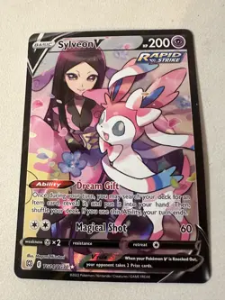 Sylveon V TG14/TG30 Swsh09: Brilliant Stars Trainer Gallery Holo Pokemon TCG - Image 1