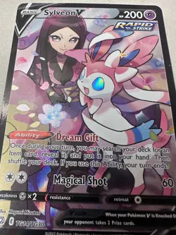 Sylveon V TG14/TG30 Swsh09: Brilliant Stars Trainer Gallery Holo Pokemon TCG - Image 4