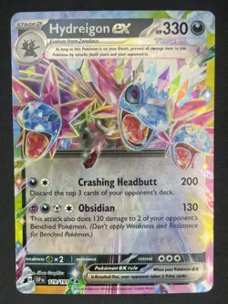 Hydreigon ex 119/191 Sv08: Surging Sparks Holo Pokemon Free Shipping NM - Image 1