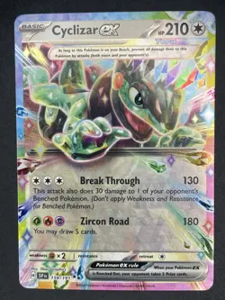 Cyclizar ex Double Rare SV08: Surging Sparks 159/191 Pokemon TCG Near Mint - Image 1
