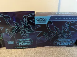 EMPTY Pokemon TCG Phantasmal Flames ETB Elite Trainer Boxes W/ Promos NO Packs - Image 3