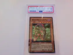 YUGIOH 1ST ED POTD-EN012 DESTINY HERO-DOUBLE DUDE Super Rare PSA 8 NM - Image 1