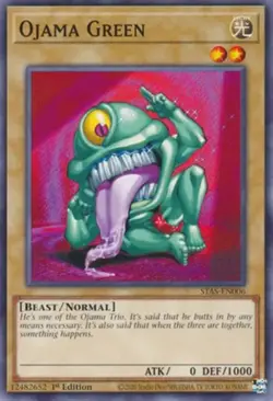 Yugioh! Ojama Green - STAS-EN006 - Common - 1st Edition Near Mint, English - Image 1