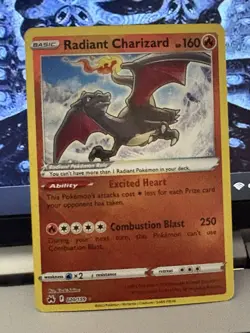 Radiant Charizard 020/159 SWSH Crown Zenith Radiant Rare Holo Pokemon Card - Image 1