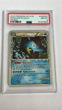 Feraligatr HGSS07 Prime - Black Star Promo - PSA 8 English Pokemon Card 2010 - Image 1