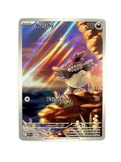 Vullaby 144/086 White Flare Illustration Rare Holo Pokemon TCG Card NM - Image 1