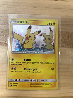 Pokemon TCG 2019 Pikachu SM162 Sun & Moon Promo Holo Card MP - Free shipping! - Image 1