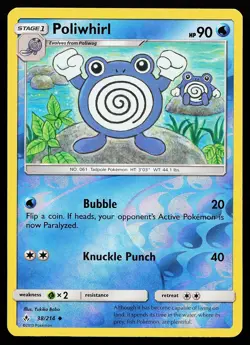 Poliwhirl 38/214 Reverse Holo Unbroken Bonds Pokemon Card - Image 1