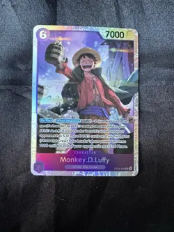 Bandai Monkey.D.Luffy One Piece CCG ST26-005 Holo 7000 Power Card - Image 1
