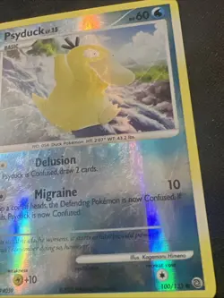 Pokemon TCG 2007 Secret Wonders - Psyduck 100/132 - Reverse Holo - DPBP#59 - Image 3