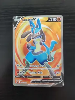 2022 Pokemon Lucario V SWSH213 Sword & Shield Promo Cards Holo - Image 1