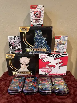 Bundle Lot Pokemon Destined Rivals, Paldean Fates Great Tusk, Ebt’s, Mini Tins - Image 2
