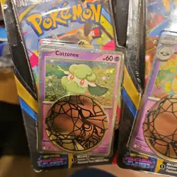 Pokemon Phantasmal Flames Checklane Blister Set of 2 Packs Cottonee / Whimsicott 820650853319 - Image 2