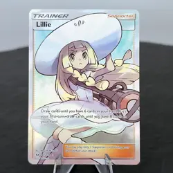 Pokemon Lillie 147/149 Sun & Moon Full Art Ultra Rare Trainer Supporter NM - Image 1