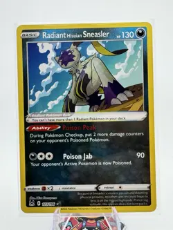 Pokemon TCG Radiant Hisuian Sneasler Sword & Shield - Lost Origin 123/196... - Image 1