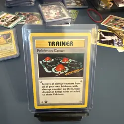 Pokemon Center 85/102 Trainer 1st Edition Base Set MP - Image 1