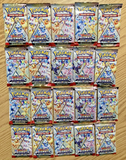 Pokemon TCG Prismatic Evolutions Booster Pack Lot of 20 Factory Sealed - Image 1