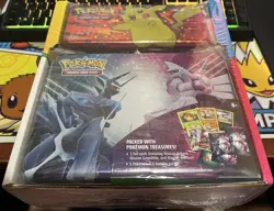 Pokemon 2023 Pencil Case/treasure Chest 2 Pack (7 Packs, 3 Foils, Coin, Etc) - Image 1