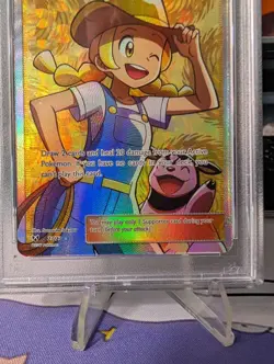 PSA 9 Pokemon Breeder (Full Art) 73/73 Shining Legends Holo - Image 3