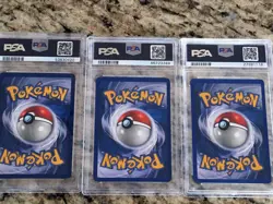 Charizard Blastoise Venusaur PSA 6/6/7 WOTC 1999 Pokemon Base Set Unlimited Trio - Image 5