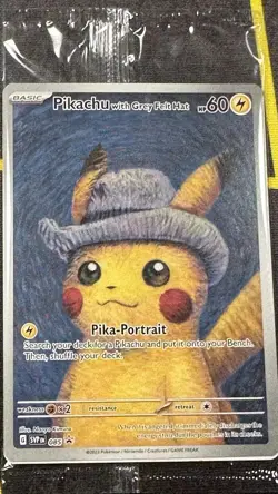Pokemon SVP #085 Pikachu with Grey Felt Hat — Van Gogh Promo SEALED - Image 1