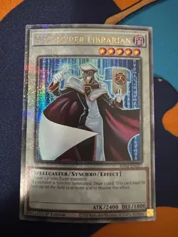 T.G. Hyper Librarian RA02-EN027 Quarter Century Secret Rare NM-M 1st Edition - Image 1
