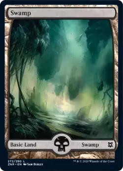 Swamp (272) FOIL Zendikar Rising NM Basic Land MAGIC THE GATHERING CARD ABUGames - Image 1