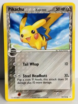 Pikachu 79/110 ex holon phantoms Common Pokemon Card - Image 1