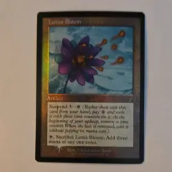 Magic: The Gathering LP Lotus Bloom 411 Foil 2020 Artifact Christopher Rush - Image 1
