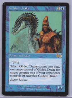 MTG - Urza's Saga - Gilded Drake - #76/350 MP - Image 1