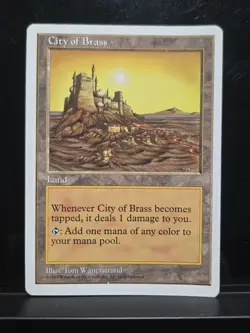 City of Brass MTG Core Set 5th Edition Regular Played - Image 1