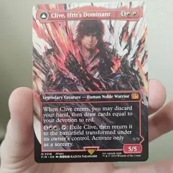 MTG Final Fantasy English Clive, Ifrit's Dominant Borderless 0318 Non-Foil - Image 2