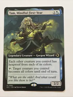 Tam, Mindful First-Year Extended Art #380 Rare Lorwyn Eclipsed ECL - Image 1