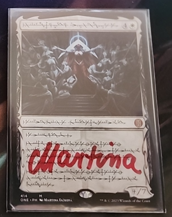 MTG Magic 1 x Elesh Norn Mother of Machines #414 x 1 - ONE Phyrexian Artist Sign - Image 1