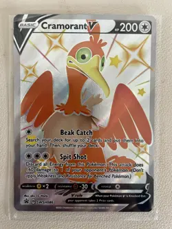 Pokemon TCG Cramorant V SWSH Black Star Promos SWSH086 Holo Promo NM - Image 1